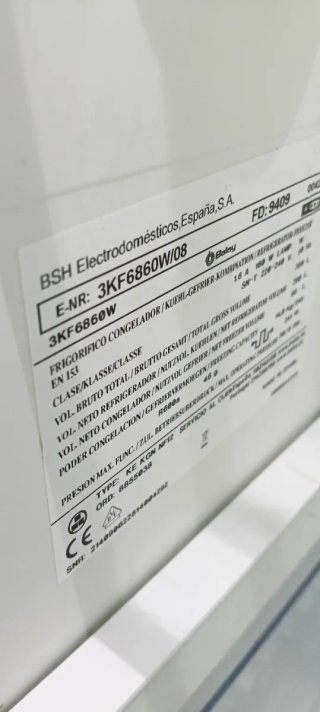 NEVERA COMBI BALAY NO FROST ENERGÍA A+