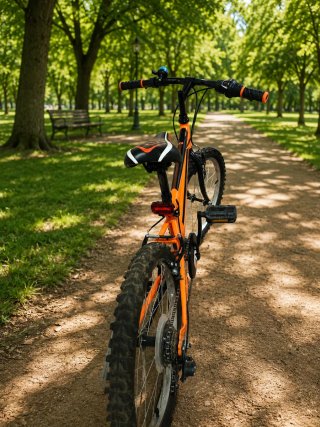 Bicicleta infantil naranja