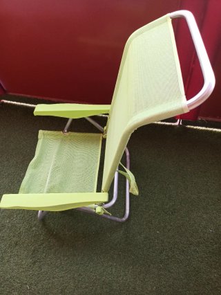 Silla Tumbona Plegable Verde-Limón