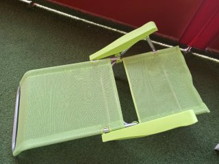 Silla Tumbona Plegable Verde-Limón