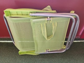 Silla Tumbona Plegable Verde-Limón