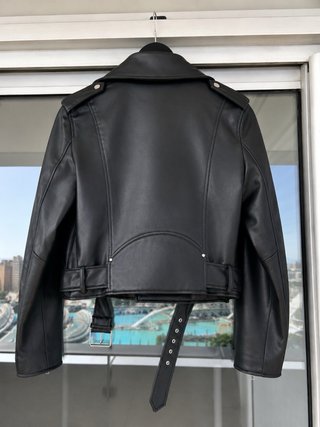 Chaqueta Biker Zara Negra Talla L