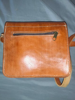 Bolso Bandolera Cuero Artesanal Labrado