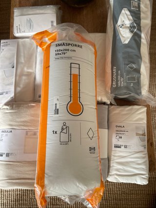 Sábanas IKEA DVALA, GRUSNARV, NATTSVÄRMAR
