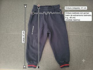 5 Pantalones Educare Talla 47cm Largo