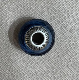 Charm Pandora Vetro Murano sfaccettato Blu