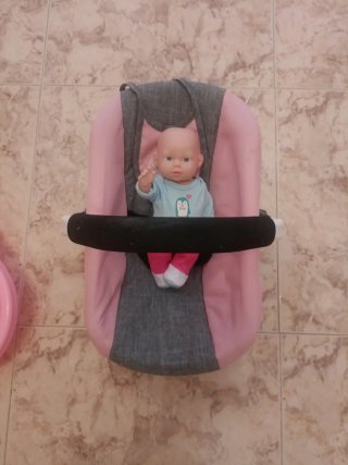 Bañera y silla coche bebé
