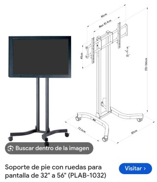 Soporte TV y Pantalla con Ruedas