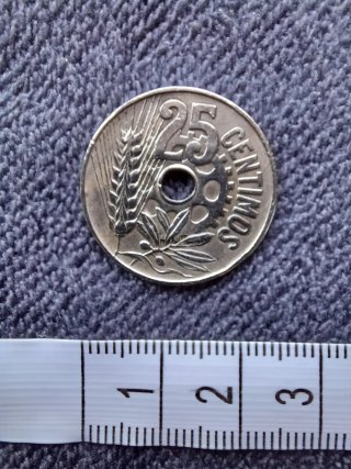 Moneda 25 Céntimos 1934 II República Española