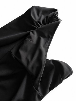 Vestido negro Shein asimétrico
