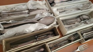 Cubiertos de plata (baño de plata)