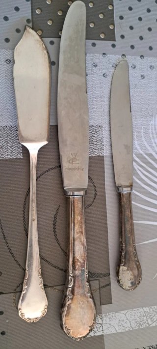 Cubiertos de plata (baño de plata)