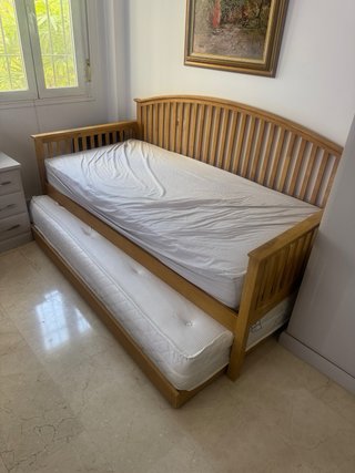 Cama nido de madera maciza