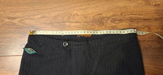 Pantalón Raya Vintage Y2K Tela Elástica Bootcut 33