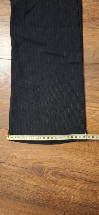 Pantalón Raya Vintage Y2K Tela Elástica Bootcut 33