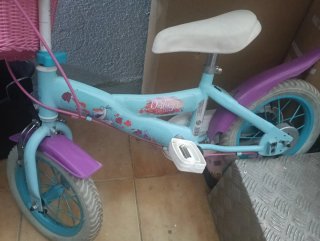 Bicicleta infantil niña azul y rosa