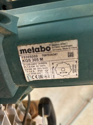 Ingletadora Metabo KGS 216 M