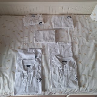 Uniformes SEK Polos Blancos