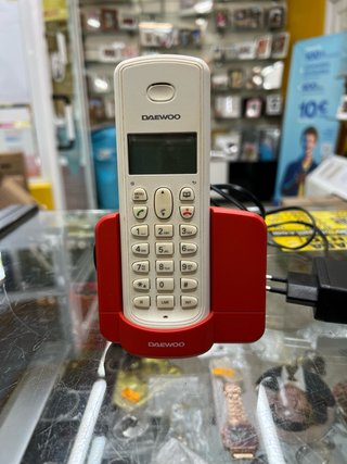 Teléfono Inalámbrico Daewoo Blanco y Rojo