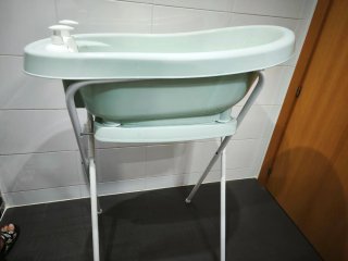 Bañera bebé con termómetro