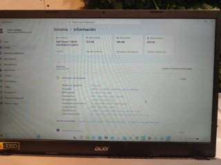 Acer Aspire Go 15 – Ryzen 7 – 32 GB RAM – SSD 1 TB