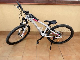 Bicicleta Rockrider ST 100 Blanca Rueda de 26