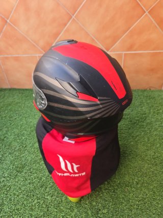 Casco MT Helmets Negro Rojo