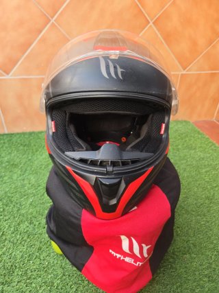 Casco MT Helmets Negro Rojo