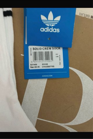 Calcetines Adidas Altos 3 Rayas Talla 43