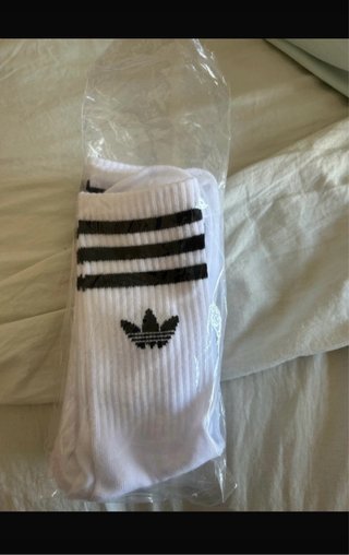Calcetines Adidas Altos 3 Rayas Talla 43