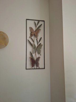 Adorno de pared mariposas metal