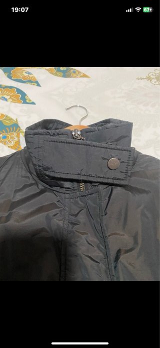 Gabardina Zara Marrón chocolate Larga