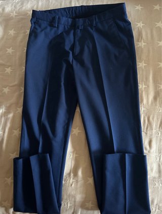 Chaqueta de traje azul Zara