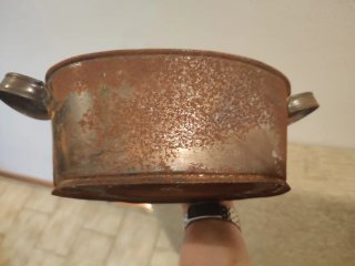 Perol latón oxidado para restauración