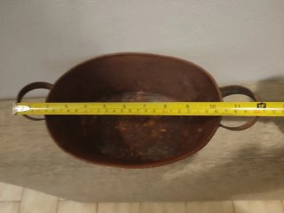Perol latón oxidado para restauración