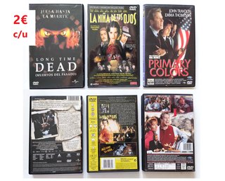 PELÍCULAS en DVDs NUEVOS de 2 a 4 euros