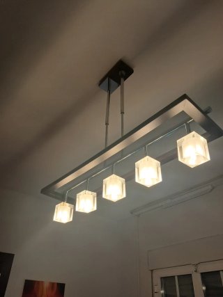 Lámpara de salón 5 focos