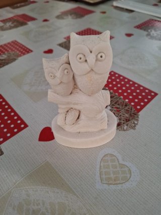 Figura decorativa di gufi