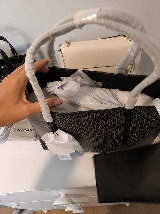 Borsa Calvin Klein marrone e nera