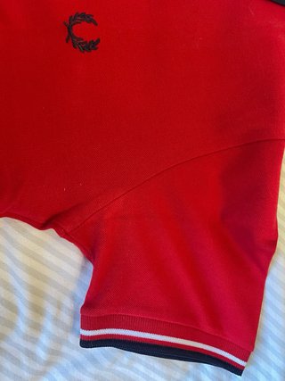 Polo Fred Perry Uomo Taglia M Rosso Slim Fit 40” M