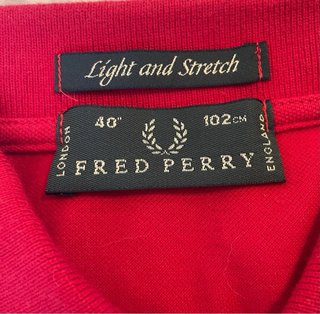 Polo Fred Perry Uomo Taglia M Rosso Slim Fit 40” M