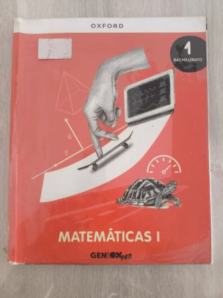 Libro de matemáticas para primero de bachillerato.