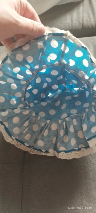 Vestido Muñeca Flamenca Lunares Azul