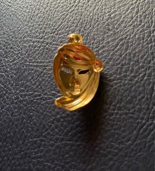 Pendaglio vintage maschera teatrale