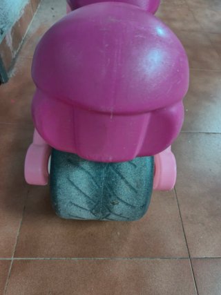 Moto sin pedales rosa