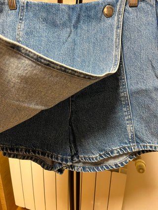 Falda pantalón vaquera Stradivarius T.38