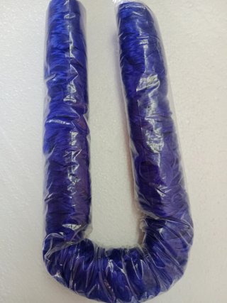 Rulo de pelo sintético de mejor violeta azulado,nu