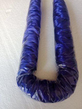 Rulo de pelo sintético de mejor violeta azulado,nu