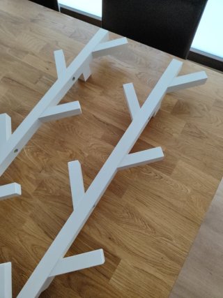 2 Percheros IKEA TJUSIG Blancos