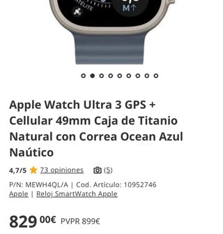 Apple Watch Ultra 3 GPS + Cellular 49mm
